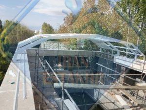 پروژه1، اجرای سقف شیشه ای 2 مراحل اجرای پروژه1