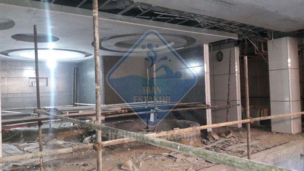 طراح و مجری پروژه آب درمانی عمومی کلینیک تخصصی دماوند شیراز 7 مراحل ساخت استخر دماوند